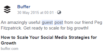 Facebook guest post search.